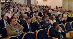 Una imagen de la asamblea de la cooperativa de crédito soriana. /SN