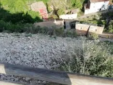 Derrumbe de la muralla del castillo de Vozmediano. Cedidas. 