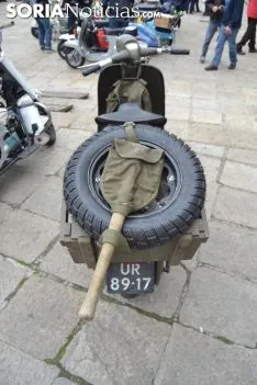 Una imagen de la llegada de las motocicletas a la plaza Mayor de la capital. /SN