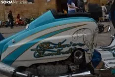Una imagen de la llegada de las motocicletas a la plaza Mayor de la capital. /SN