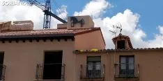 El caballisto de Soria, en los tejados. SGC