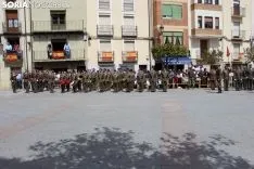 Una imagen del acto en la plaza Mayor de Ágreda. /SN