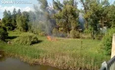 Una imagen del lugar del fuego. /SN