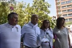 Imágenes del homenaje a Don Paco y Don Jesús. /EM