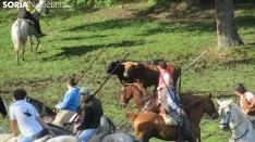 Una imagen de la mañana de este domingo en Valonsadero. /Alfredo García