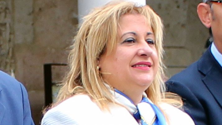 Yolanda de Gregorio este martes en El Burgo. 