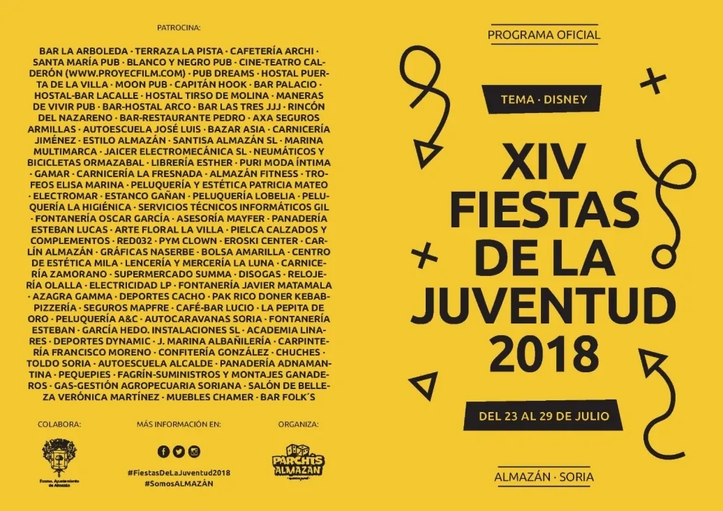 Los patrocinadores de estas fiestas 2018