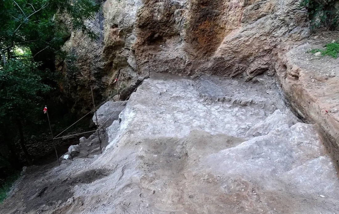 Yacimiento arqueológico de 'Cueva Granjera', en Somaén. /Jta.