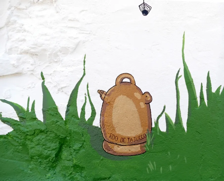Una imagen del mural. 