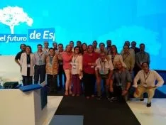 Los compromisarios sorianos este viernes en Madrid. /PP Soria