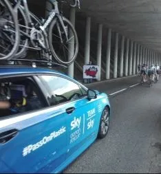 Foto 3 - Las reivindicaciones de Soria Ya, tambi&eacute;n presentes en el Tour de Francia