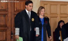 Juan Carlos Padín y su esposa, Fátima Moreno 'madrina' del acto de toma de posesión. /SN