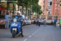 Una imagen del paso del ganado por la ciudad. /SN