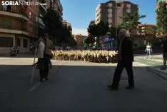 Una imagen del paso del ganado por la ciudad. /SN