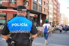 Una imagen del paso del ganado por la ciudad. /SN