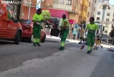 Una imagen del paso del ganado por la ciudad. /SN