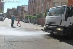 Una imagen del paso del ganado por la ciudad. /SN