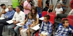 Julio Álvarez durante su despedida del Club Deportivo Numancia