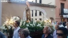 Una imagen de la procesión este lunes. /SN