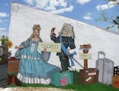 Una imagen del mural. 