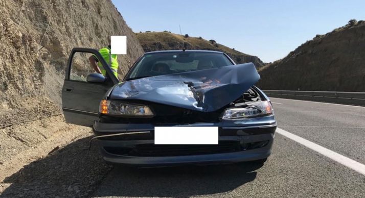 Imagen de uno de los vehículos involucrados. /S. de G.