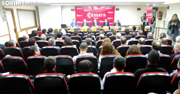 Un acto celebrado en el salón de actos de la instutición cameral. /SN