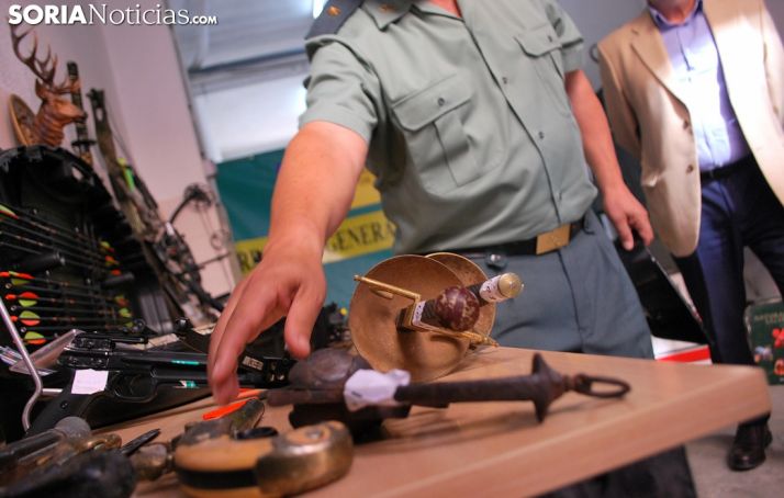 Objetos recuperados en la operación Cadnas. /SN