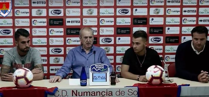 Alain Oyarzun, José L. Jiménez, Fran Villalba y César Palacios este jueves en rueda informativa. /CDN