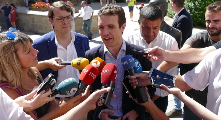 Casado, este domingo en Ávila. /EP