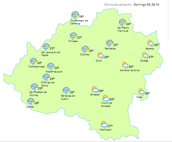 Domingo marcado por fuertes tormentas