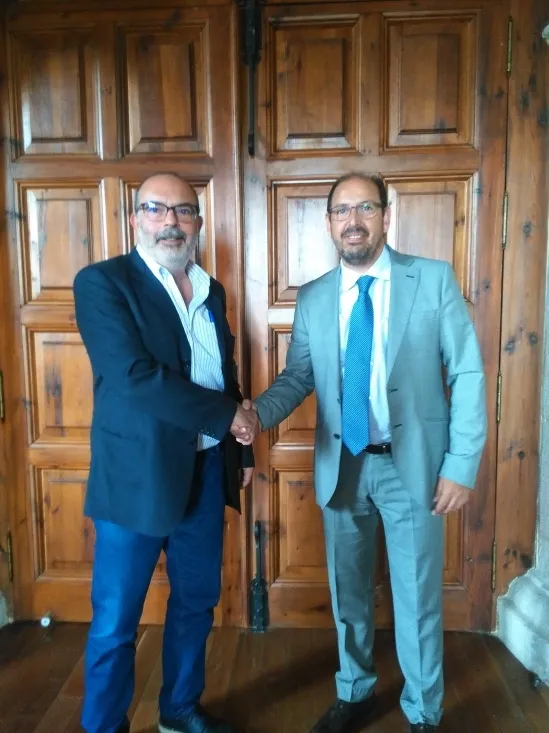 El subdelegado del Gobierno ha visitado hoy las dependencias judiciales. 
