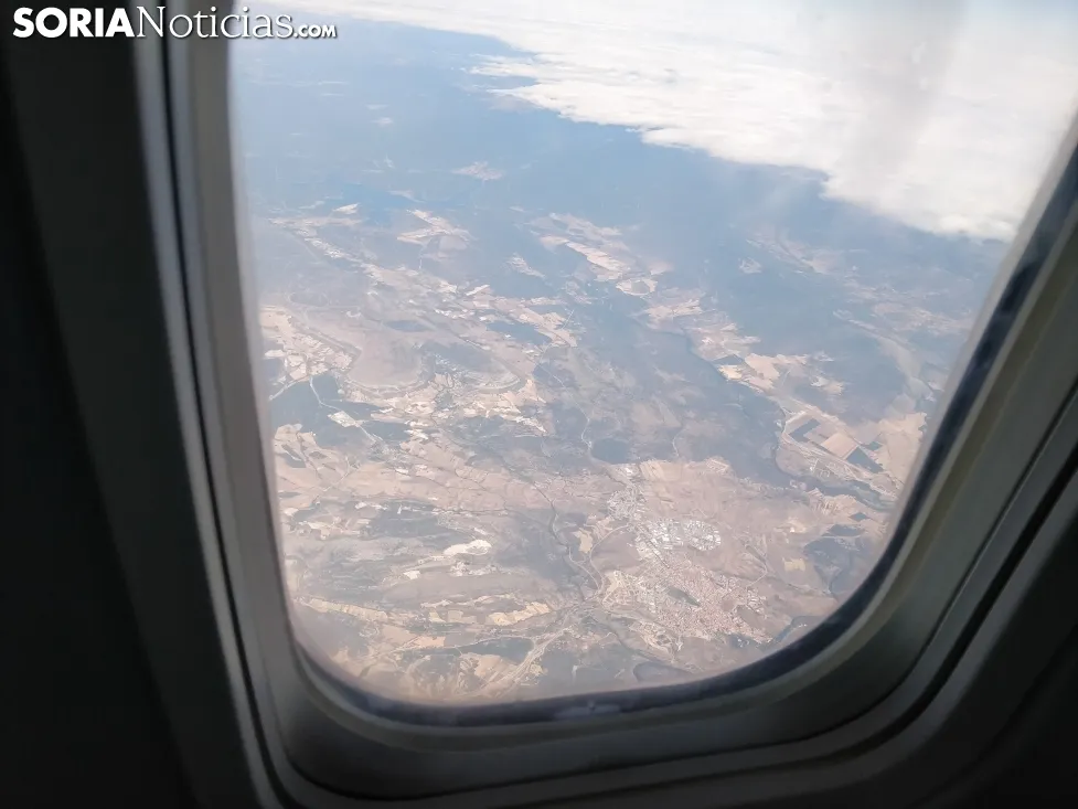 Vistas de Soria desde un avión. 