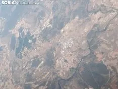 Vistas de Soria desde un avión. 