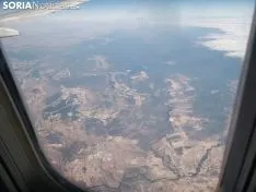 Vistas de Soria desde un avión. 
