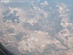 Vistas de Soria desde un avión. 
