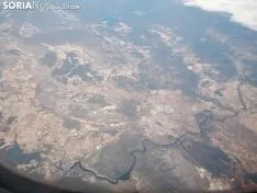 Vistas de Soria desde un avión. 