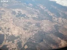 Vistas de Soria desde un avión. 
