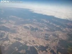 Vistas de Soria desde un avión. 