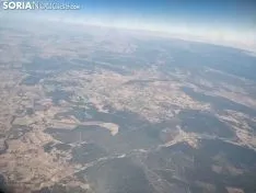 Vistas de Soria desde un avión. 
