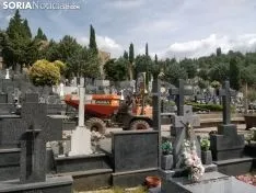 Obras en el cemenerio de Soria. SN
