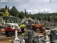 Obras en el cemenerio de Soria. SN