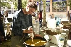 Mercado Ecológico en la plaza de San Esteban. /EM