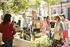Mercado Ecológico en la plaza de San Esteban. /EM