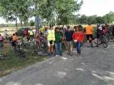 Vía Verde en Soria. Marcha ciclista. 
