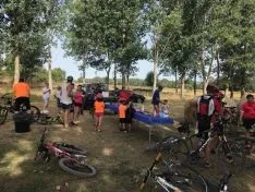 Vía Verde en Soria. Marcha ciclista. 