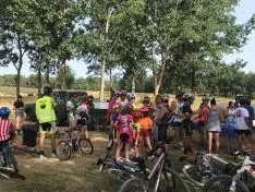 Vía Verde en Soria. Marcha ciclista. 