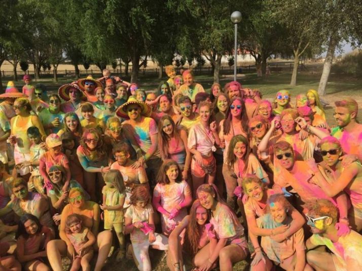 Cubo de la Solana, en su fiesta holi durante el pasado verano.