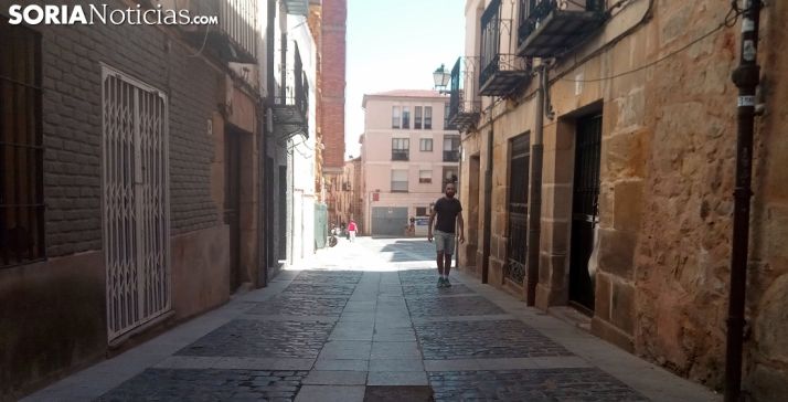 Una imagen de la calle Zapatería en su entronque con la plaza Fuente Cabrejas. /SN