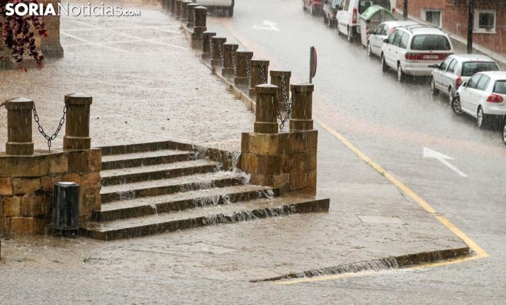 Lluvia torrencial en Soria. SN