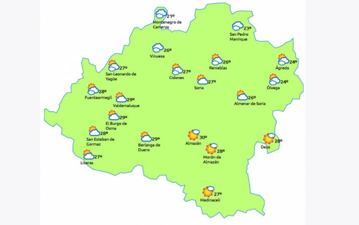 Previsión a las 16:00 h. /eltiempo.es